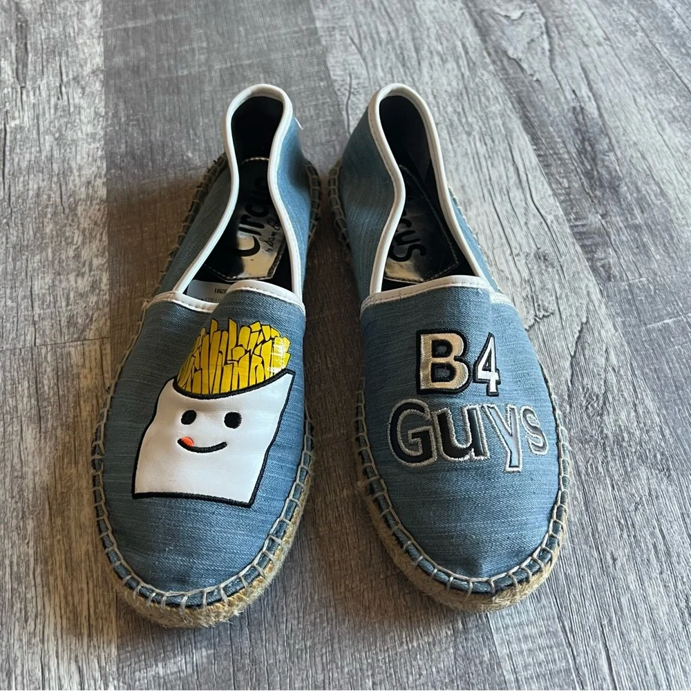 Circus by Sam Edelman Fries Espadrille Flats B4 Guys Slip On Shoes 7.5